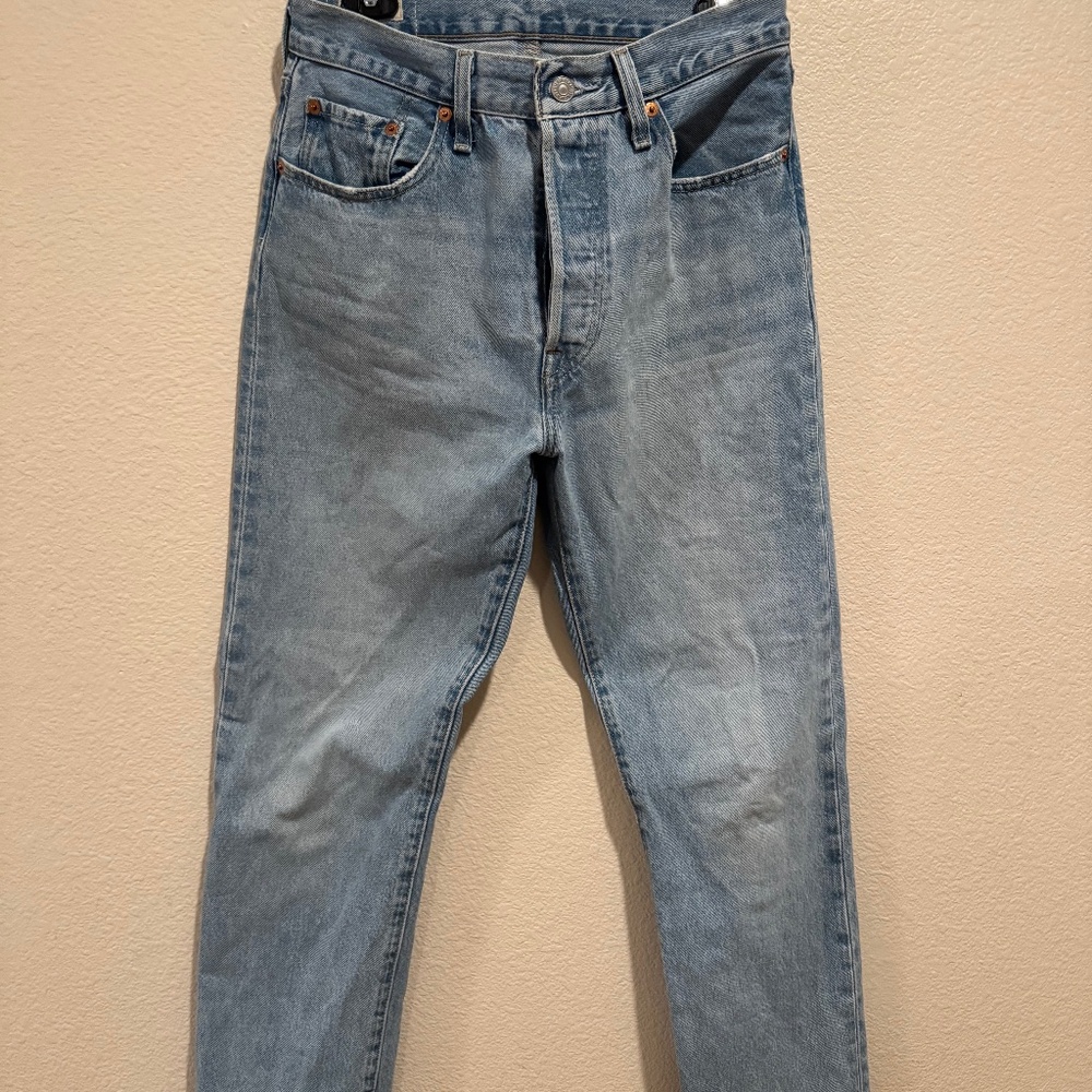 Levi’s 501 Light Wash Straight Leg Button Fly